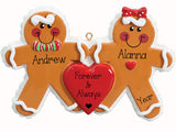 GINGERBREAD COUPLE ORNAMENT / MY PERSONALIZED ORNAMENTS