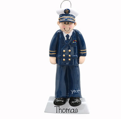 NAVY OFFICER ~ Personalized christmas Ornament