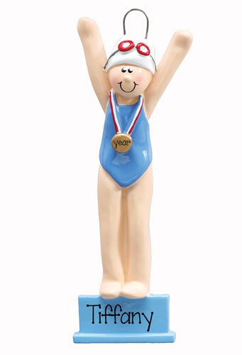 FEMALE SWIMMER ORNAMENT