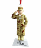 ARMY MALE CHRISTMAS ORNAMENT/MY PERSONALIZED ORNAMENT