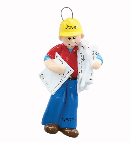 CONSTRUCTION / ARCHITECTURE ~ Personalized Christmas Ornament