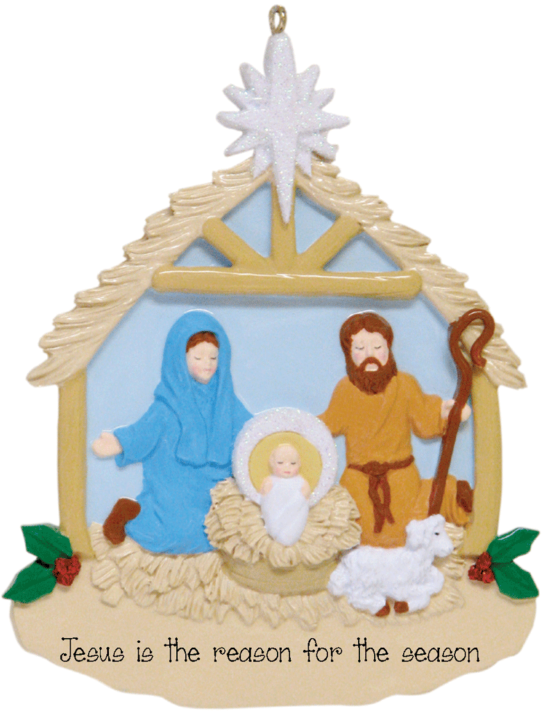 Nativity Scene-Personalized Ornament