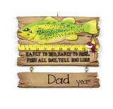 Early to bed early to rise, fish all day, tell big lies fishing ORNAMENT / MY PERSONALIZED ORNAMENTS