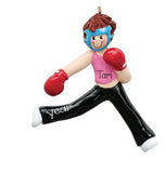 BRUNETTE BOXING ORNAMENT / MY PERSONALIZED ORNAMENTS