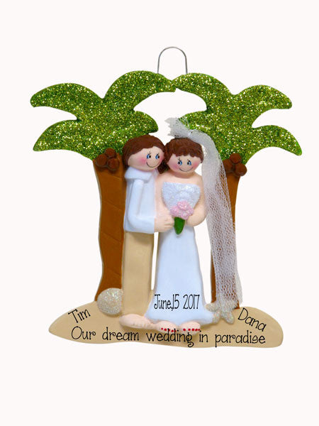 Destination WEDDING - Personalized Christmas Ornament