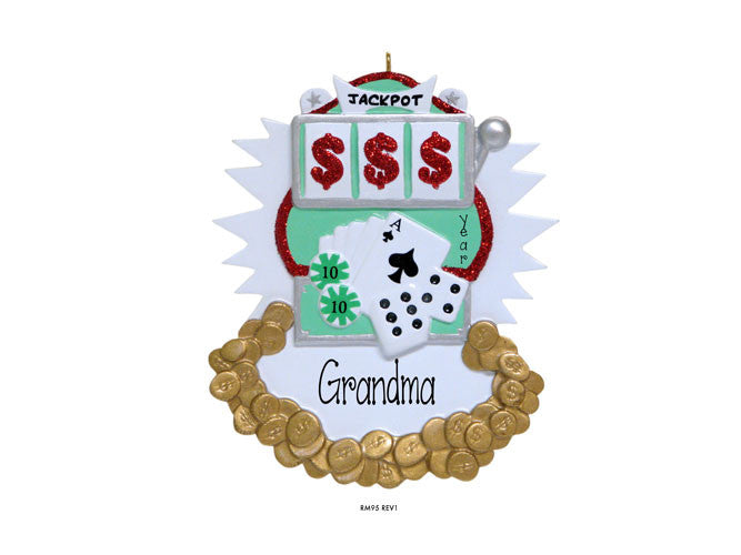 Grandma's Gambling / slots / Las Vegas - Ornament