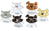 GINGERBREAD~Family of 3~Personalized Christmas Ornament