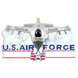 U.S. air force airplane, Personalized christmas Ornament