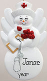 NURSE WITH ANGEL WINGS ORNAMENT / MY PERSONALIZED ORNAMENTS
