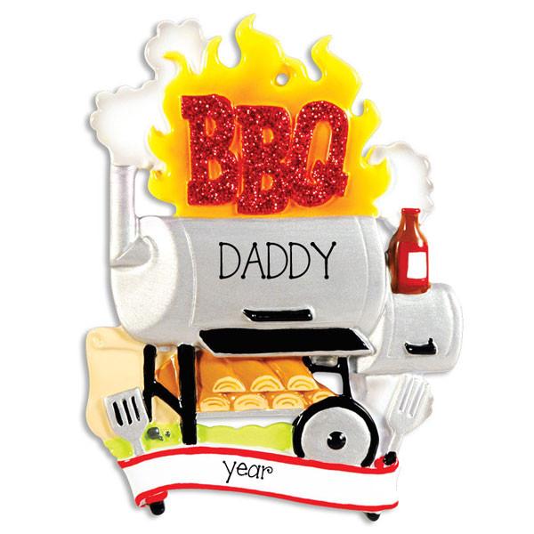 BBQ GRILL/SMOKER - Personalized Ornament