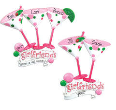 GIRLFRIENDS/PERSONALIZED CHRISTMAS ORNAMENTS