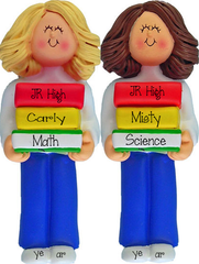 Female Jr High Student~Personalized Christmas Ornament