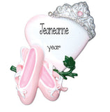 Heart Crown Ballet Shoes-Personalized Ornament