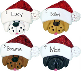 Ethnic  PAJAMA Family of 3 - Personalized Ornament