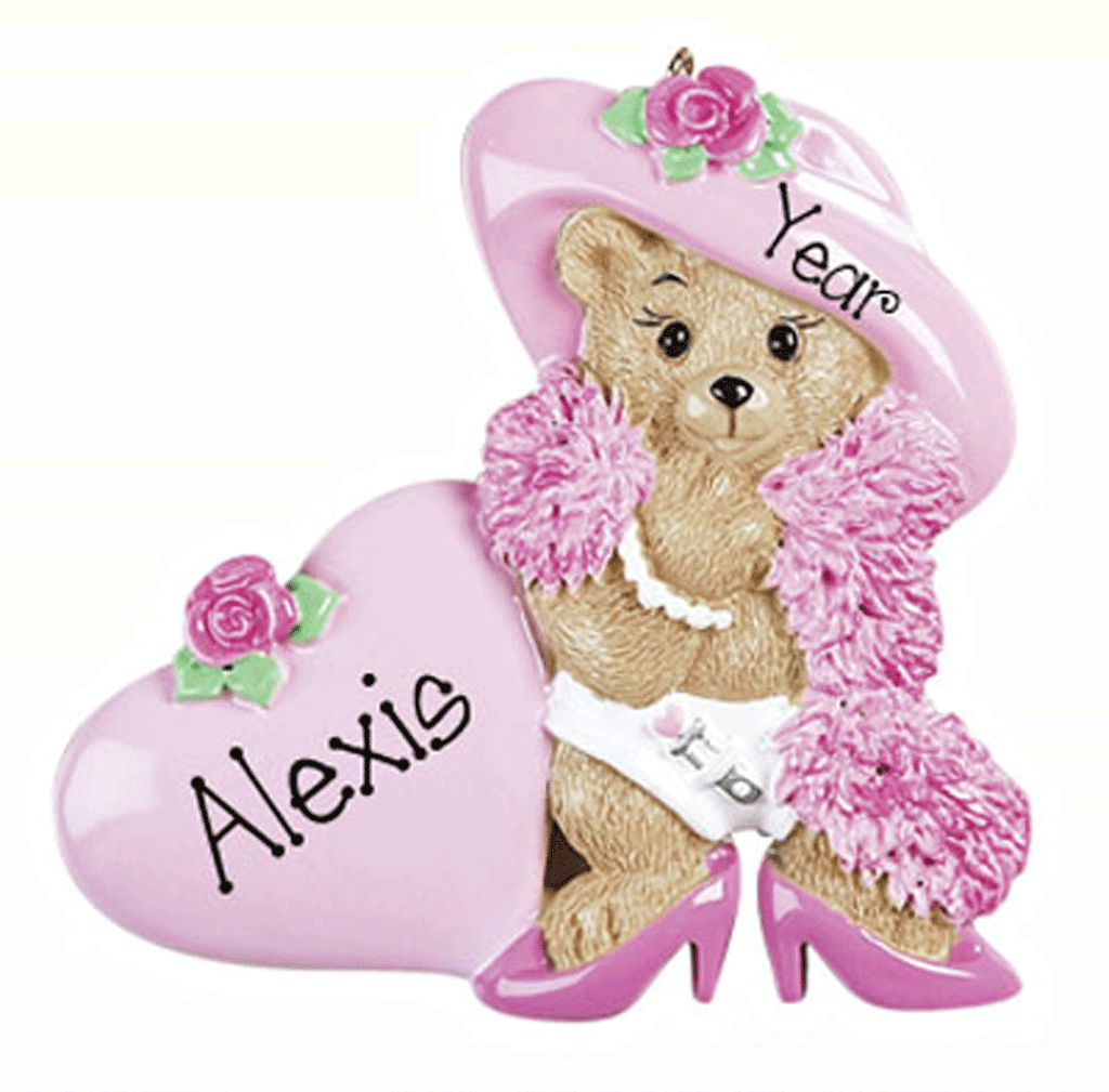 Dress Up Bear-Personalized Ornament