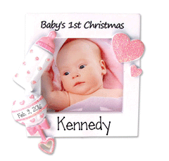 Baby Girl Frame, My Personalized Ornaments