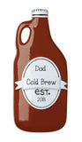 Growler of Craft Beer for Dad~Personalized Christmas Ornament
