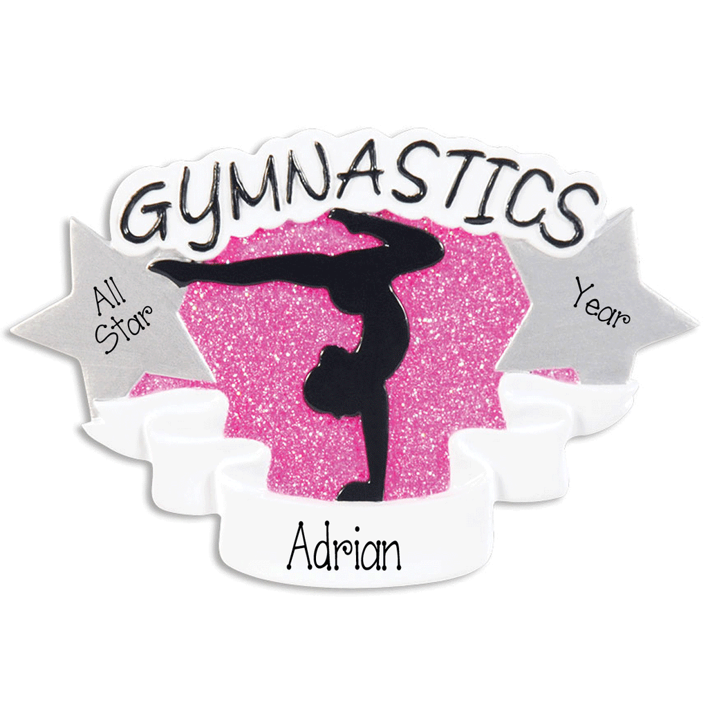 Gymnastics~Personalized Christmas Ornament