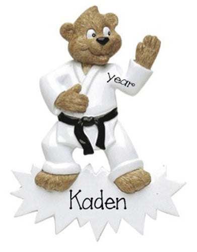 KARATE BEAR - Personalized Ornament