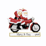 Mr. & Mrs. Claus Motorcycle Ornament, My Personalized Ornaments