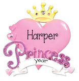 PINK HEAR PRINCESS Ornament / My Personalized Ornaments