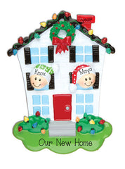 OUR NEW HOME COUPLES ORNAMENT, MY PERSONALIZED ORNAMENT