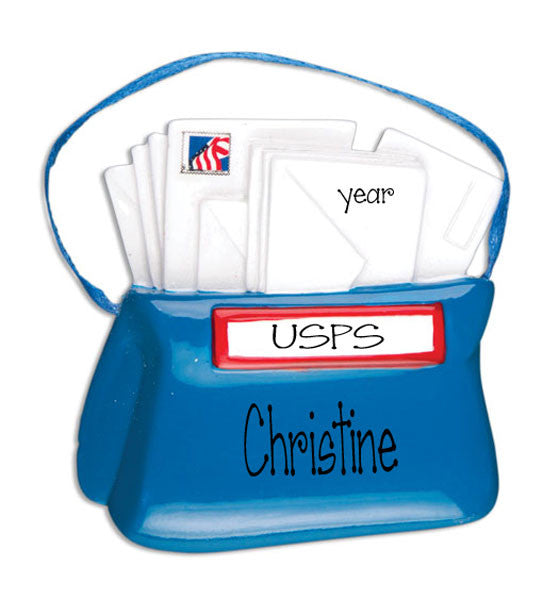 MAIL CARRIER BAG - Personalized Ornament