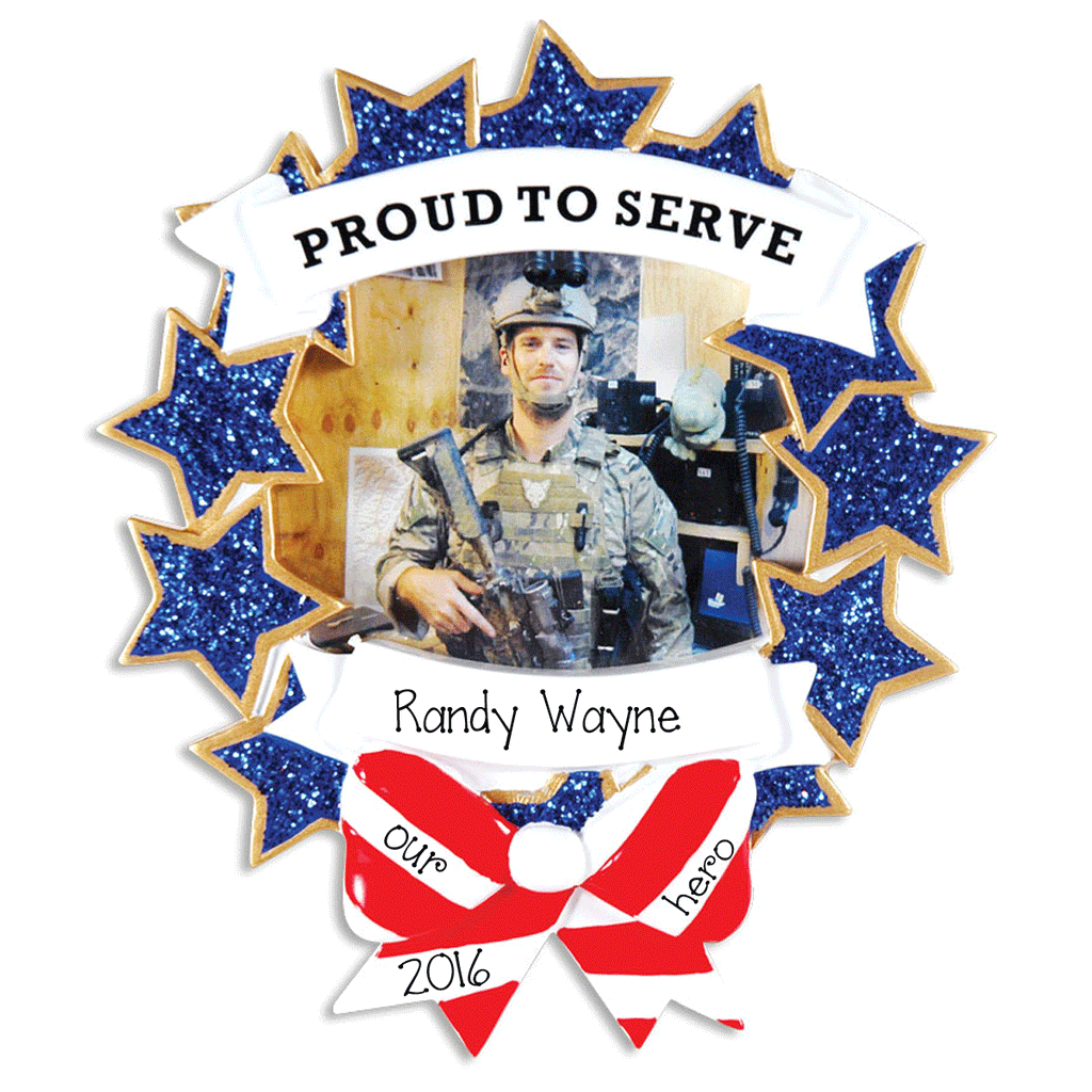 Proud to Serve-Photo Frame Ornament