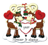 Reindeer in Love-Personalized Ornament