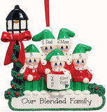 CAROLER FAMILY OF 5 ORNAMENT, MY PERSONALIZED ORNAMENTS