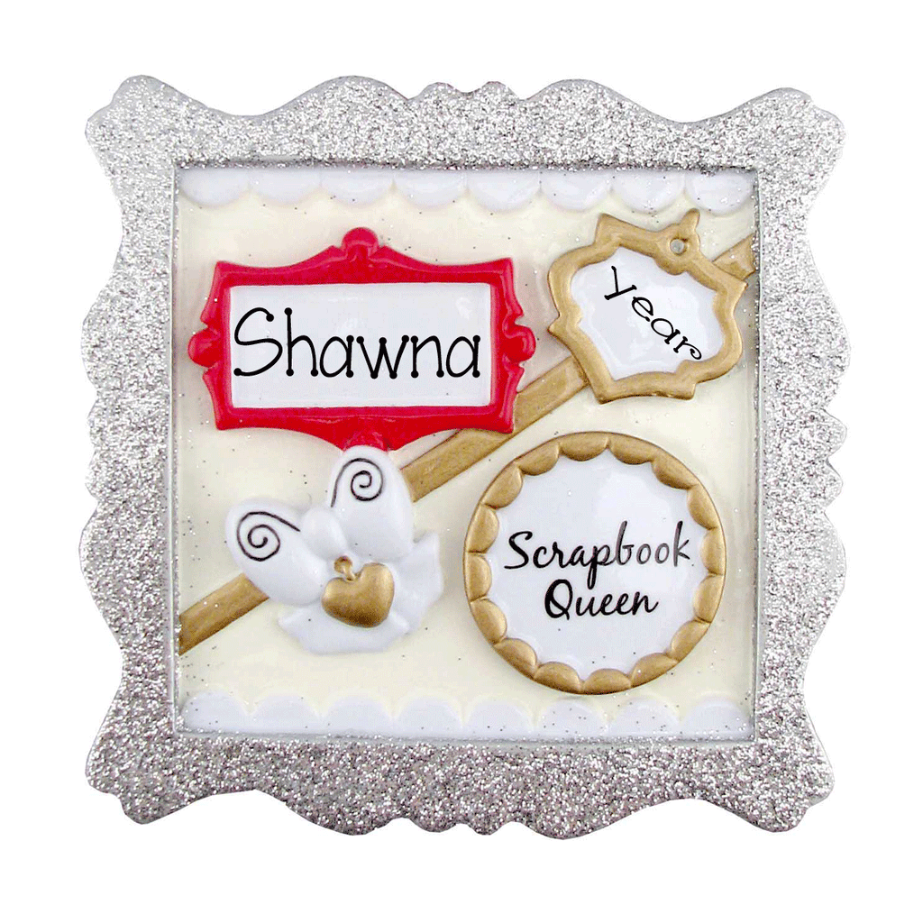 Scrapbook Queen-Personalized Ornament