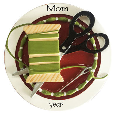 Mom Loves to Sew~Personalized Ornament