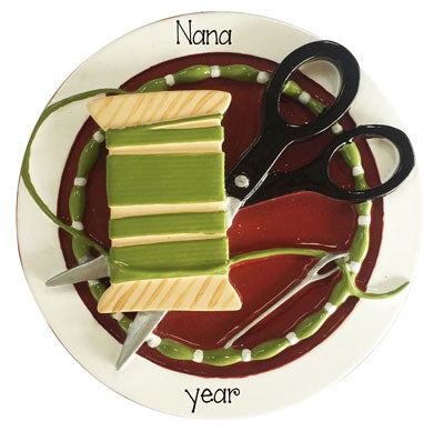 Nana Loves to Sew~Personalized Ornament