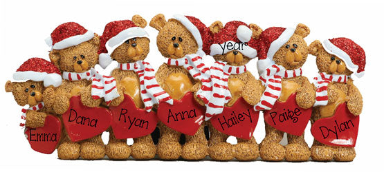 TABLETOP DECOR' BEAR~Family of 7