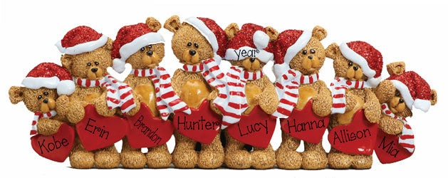 TABLETOP DECOR'~Bear~family of 8