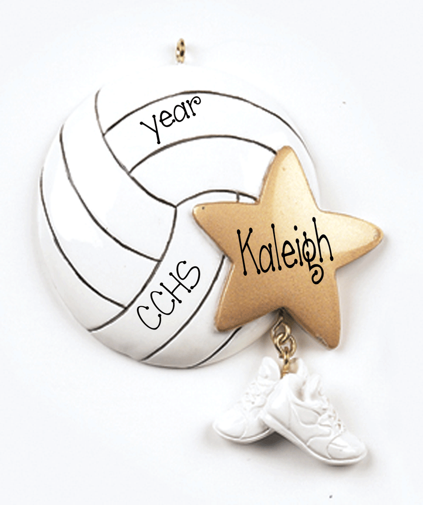 Volleyball~Personalized Christmas Ornament