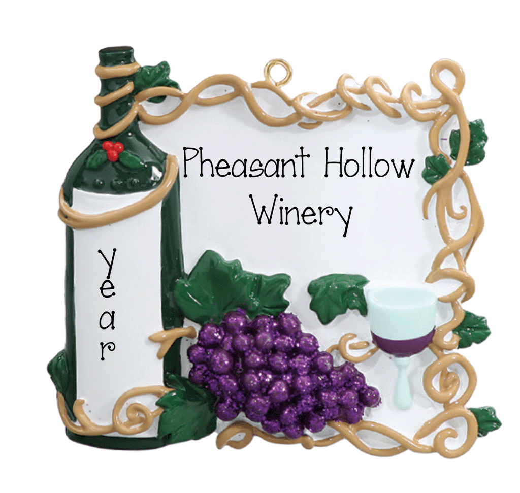 Winery~Personalized Christmas Ornament